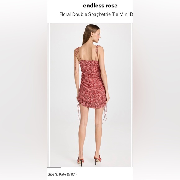 endless rose
Floral Double Spaghettie Tie Mini Dress - Picture 3 of 11